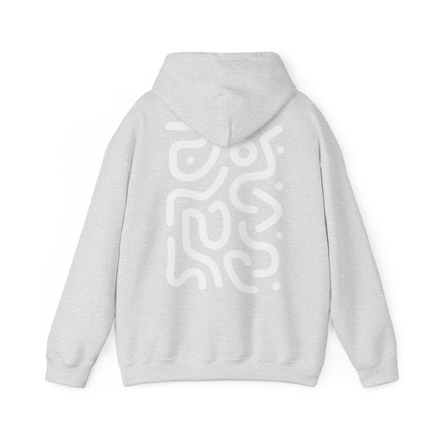White Swirl Lines - Hoodie