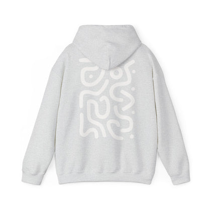 White Swirl Lines - Hoodie